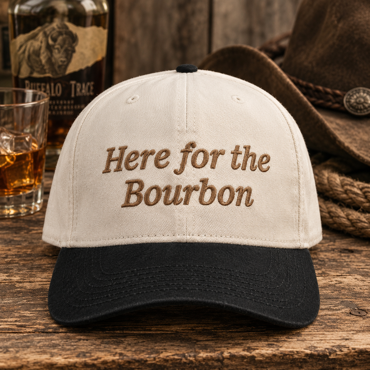Two-Toned 'Here for the Bourbon"