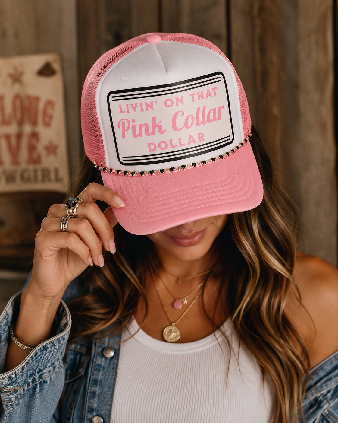 Pink Collar Club Trucker