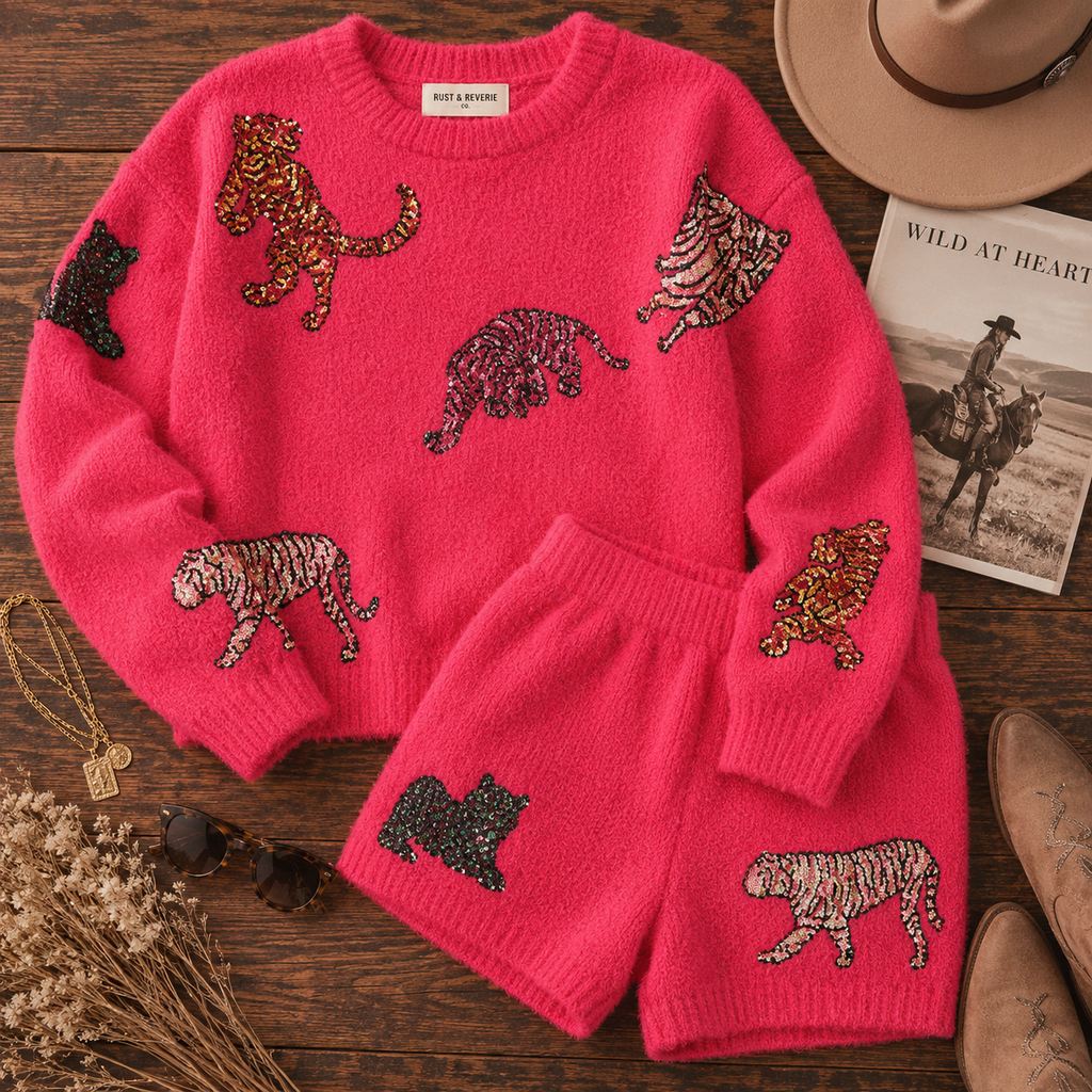 Spicy Tiger Sequin Set