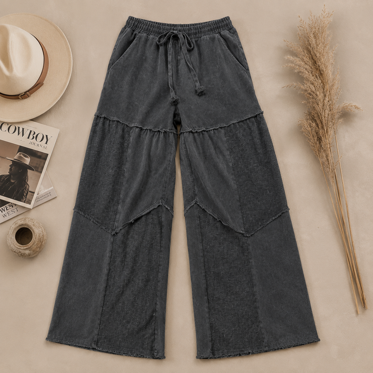 Mineral Patchwork Drawstring Pants
