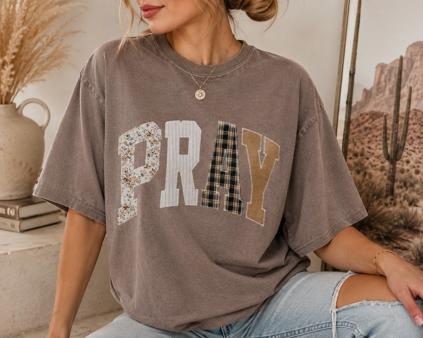 PRAY Quilt Tee