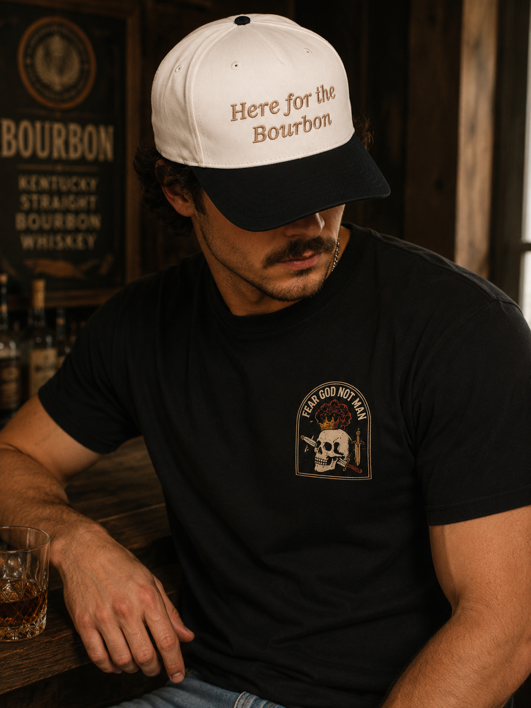 Two-Toned 'Here for the Bourbon"