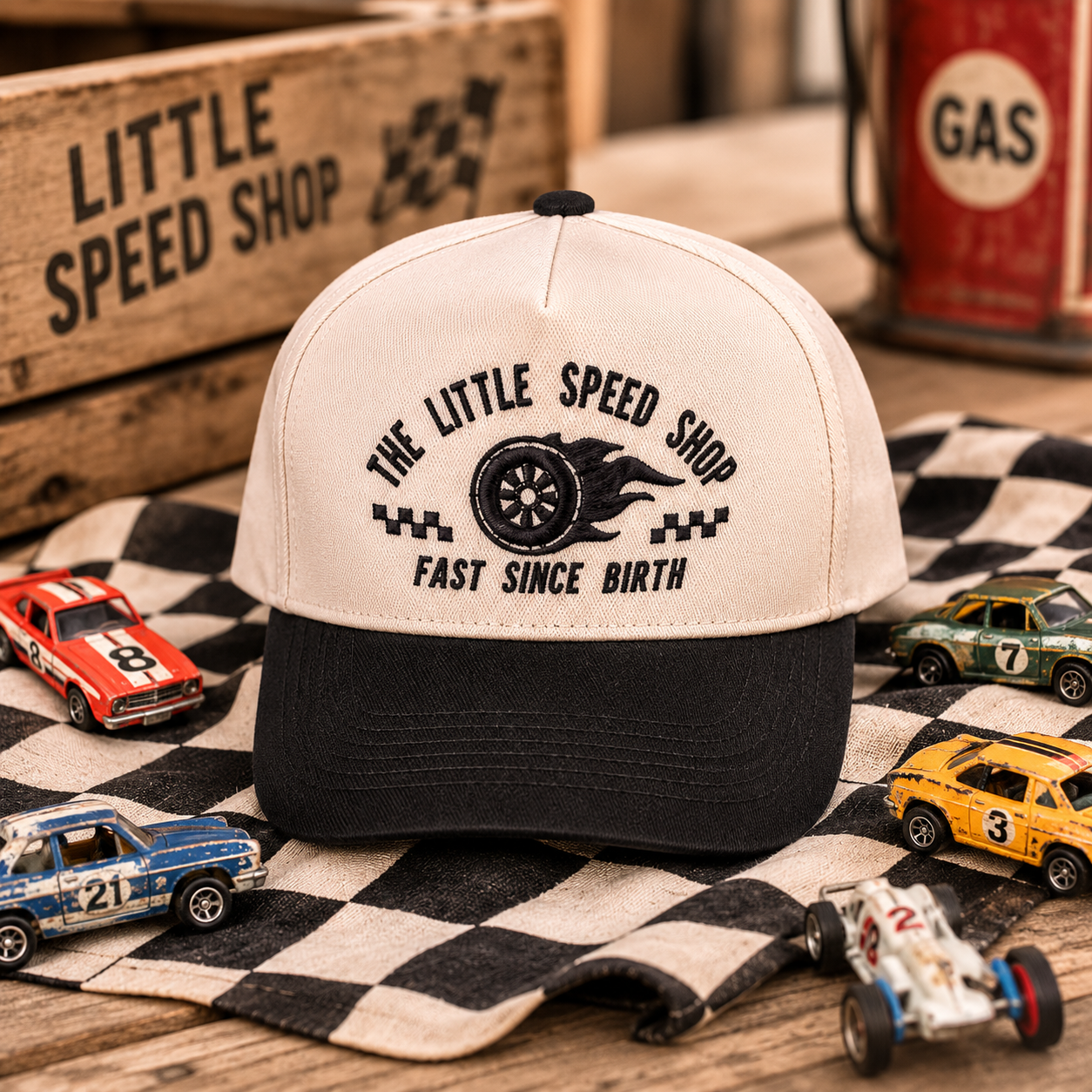 Two Tone Racecar Trucker