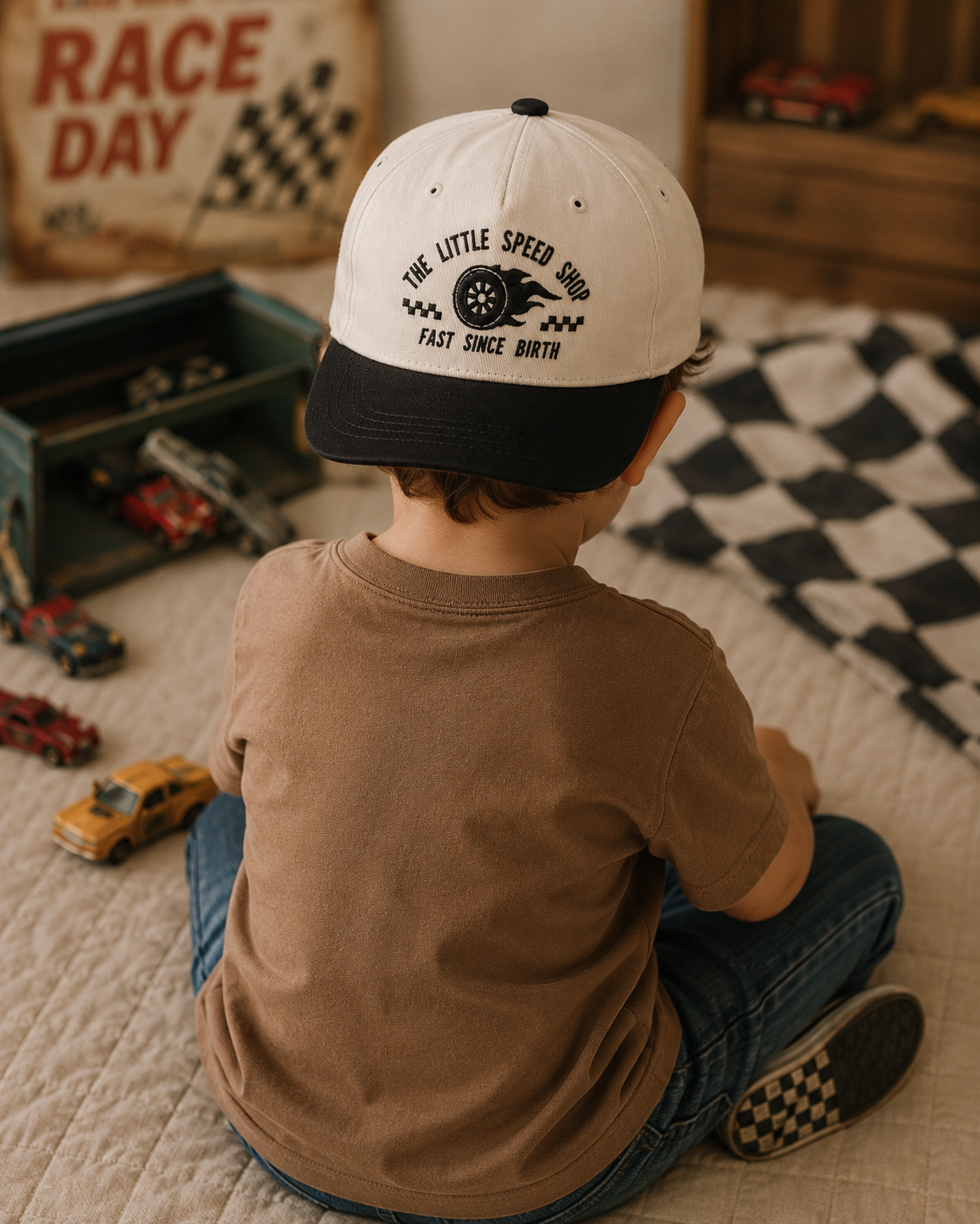 Two Tone Racecar Trucker
