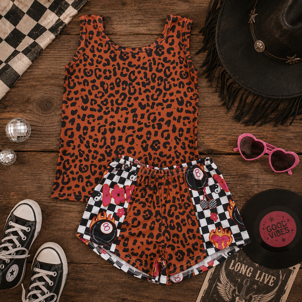 Leopard Patchwork Set